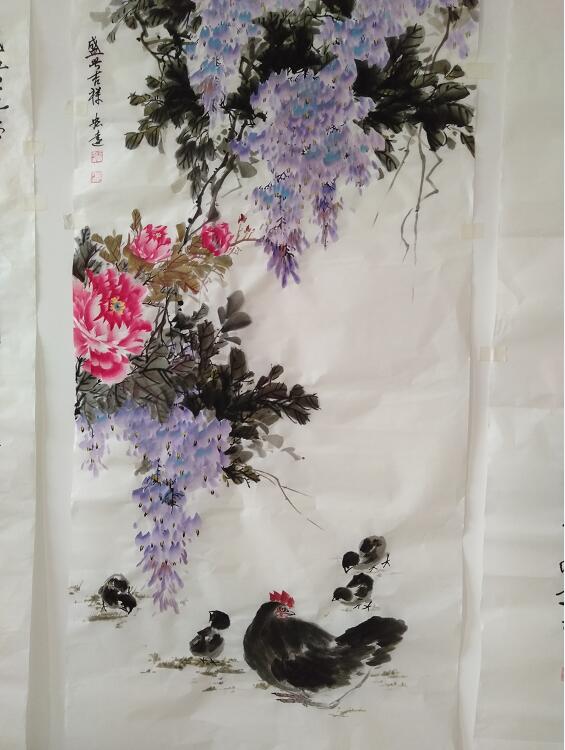 何宏远国画牡丹